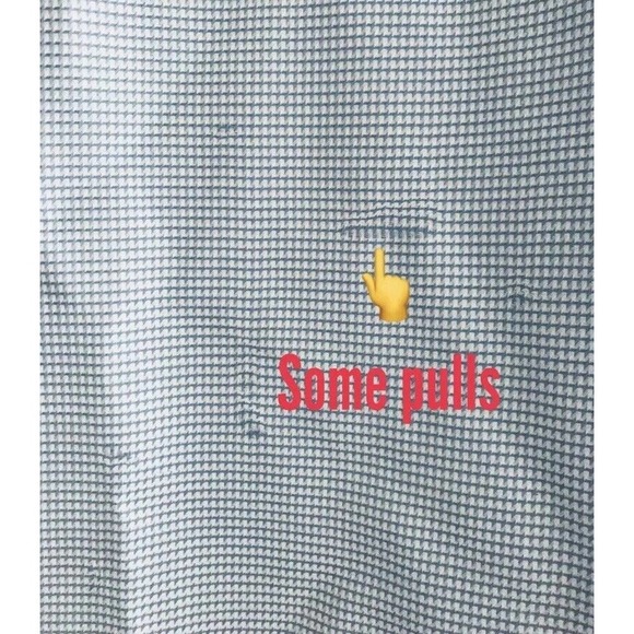 John W Nordstrom | Mens Size 17 - 33 Blue Button Up Collar Shirt Check Cuff - Picture 10 of 12